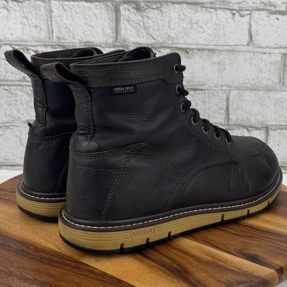Keen Utility San Jose Mens 10 D Brown Leather Waterproof Soft Toe EH Work Boots main image 8